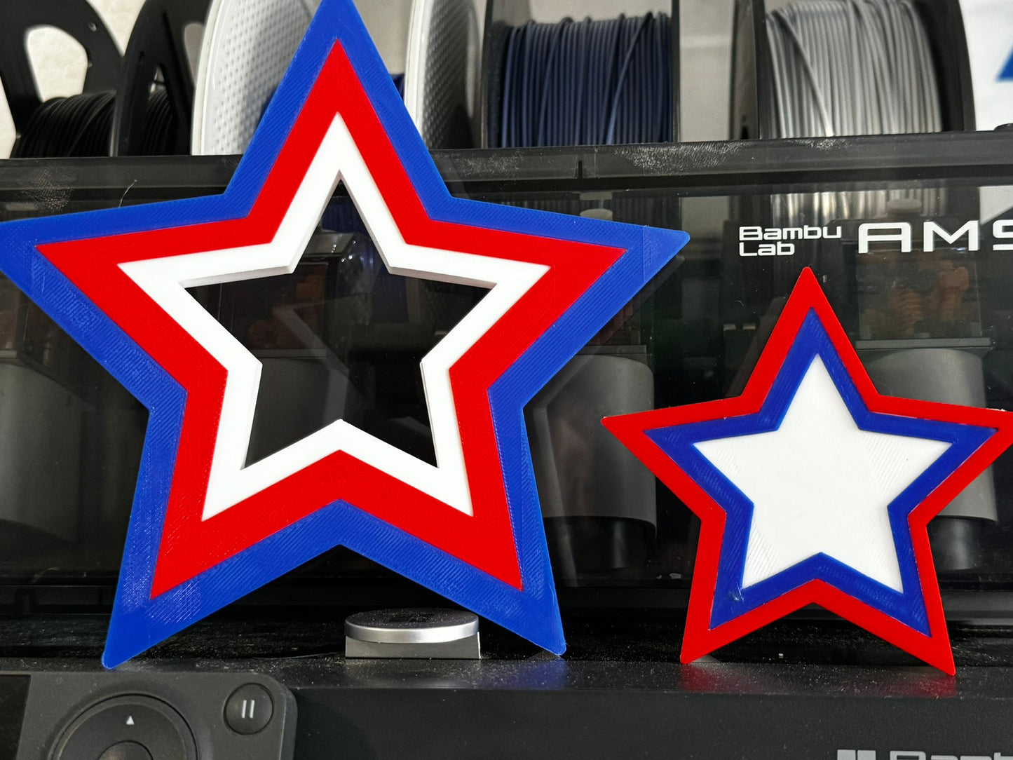 Americana Stars 3D Decor - Set of 2